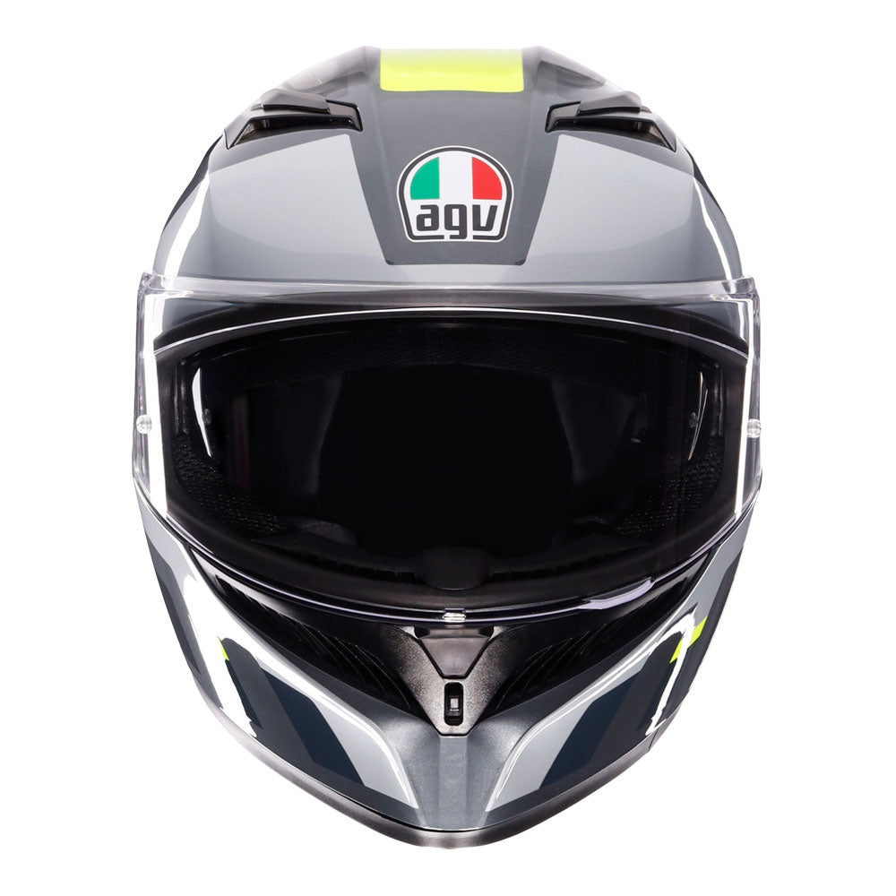 AGV K3 Shade Grey/Fluro Yellow 2XL