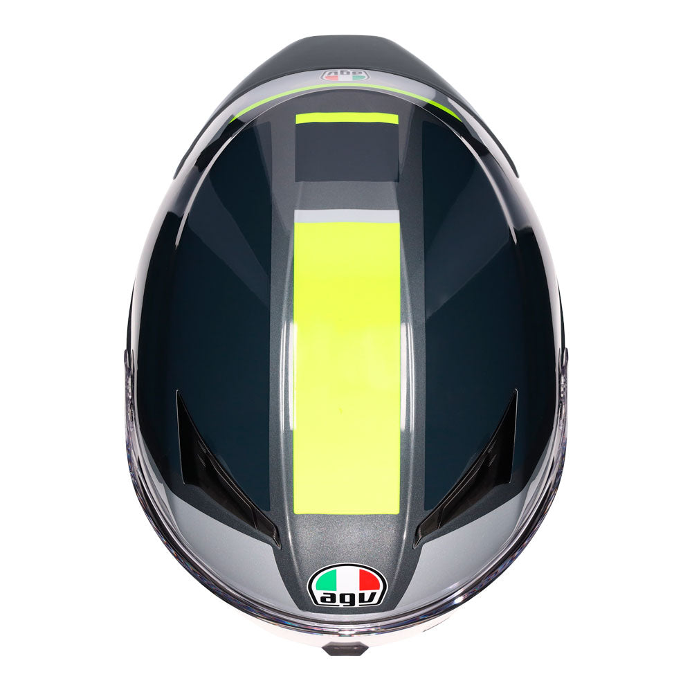 AGV K3 Shade Grey/Fluro Yellow XL
