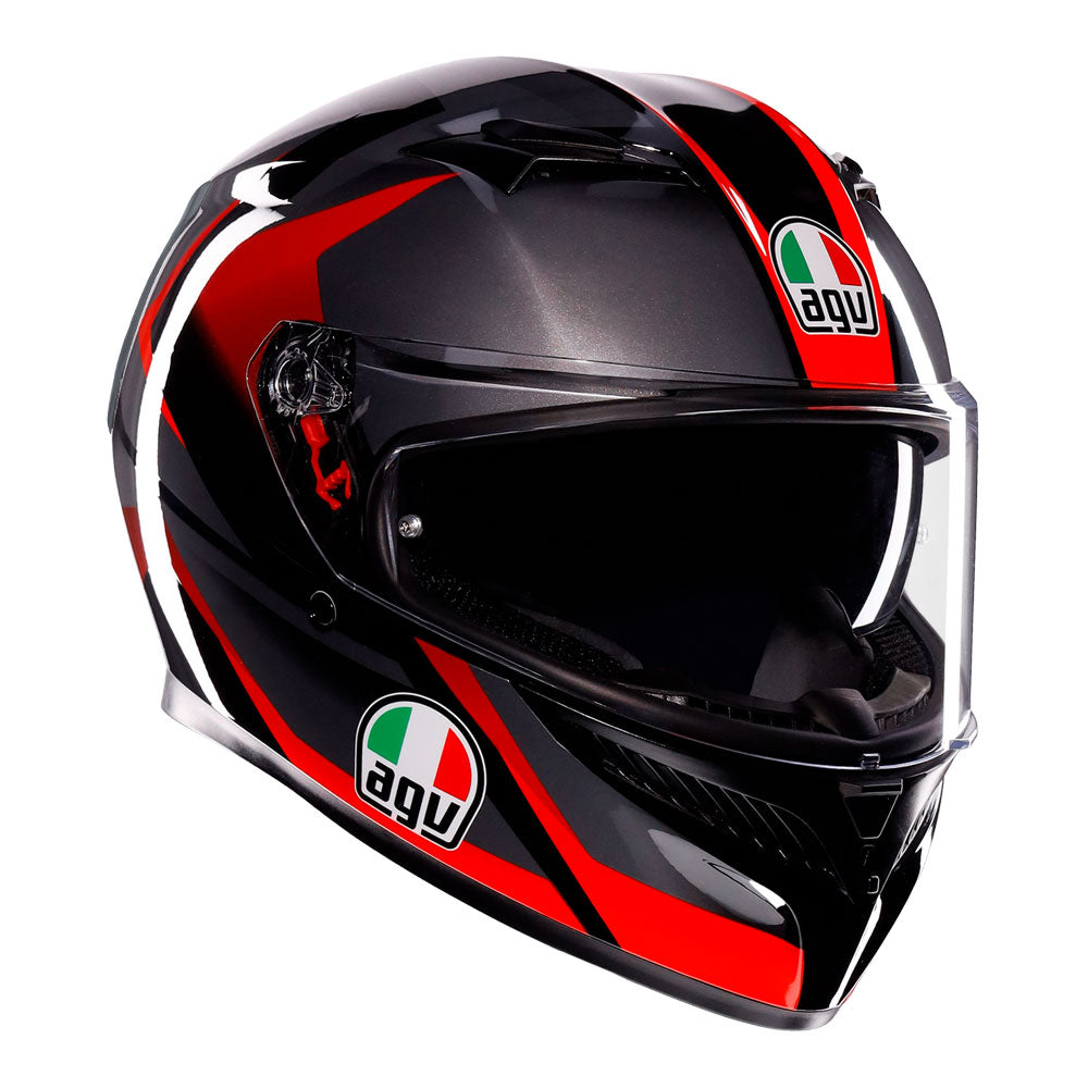 AGV K3 Striga Matt Black/Grey/Red M