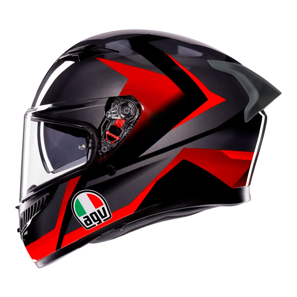 AGV K3 Striga Matt Black/Grey/Red L