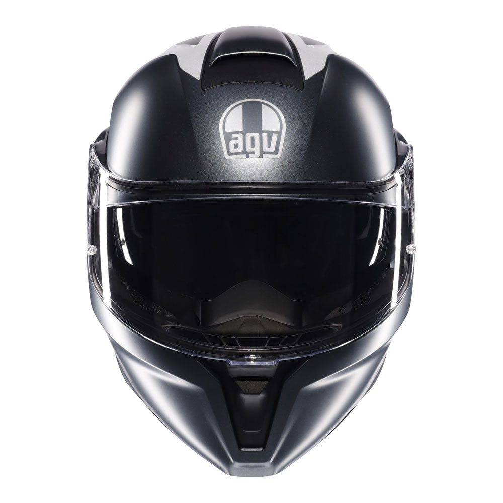 AGV Streetmodular Resia Matt Grey/Silver/Red M