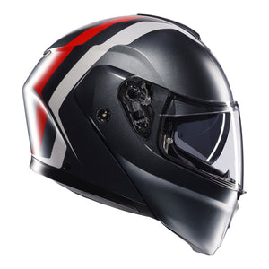 AGV Streetmodular Resia Matt Grey/Silver/Red M