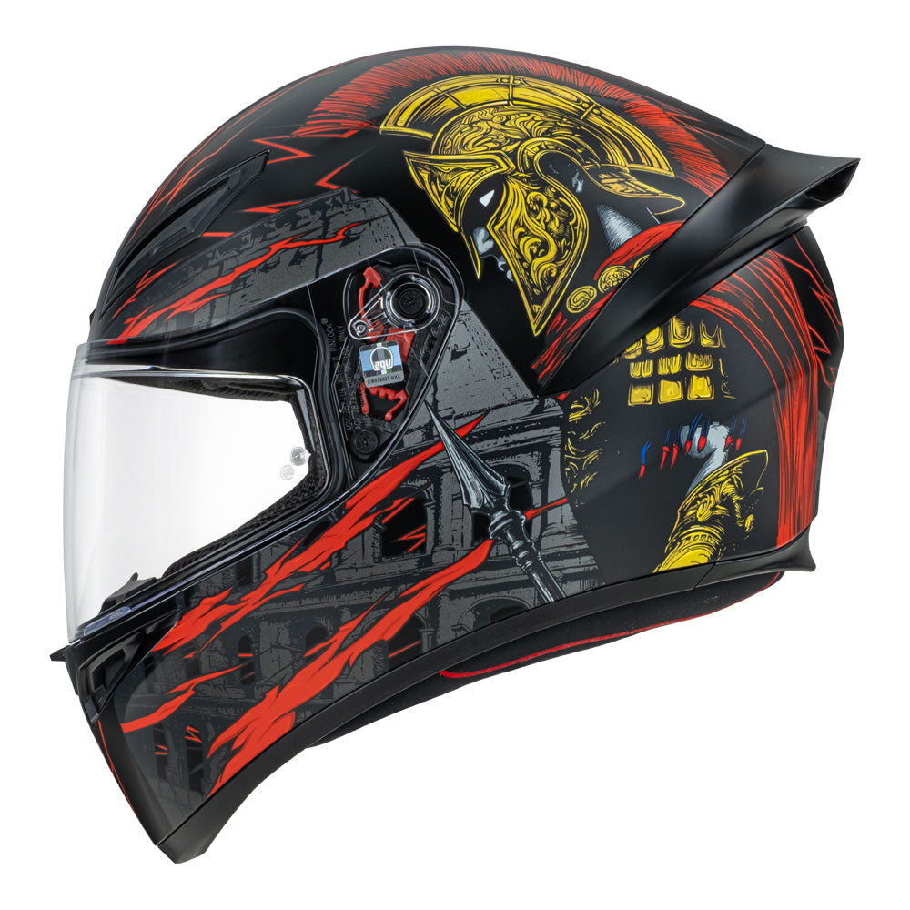 AGV K1 S Gladiator Matt Black/Gold/Red XS