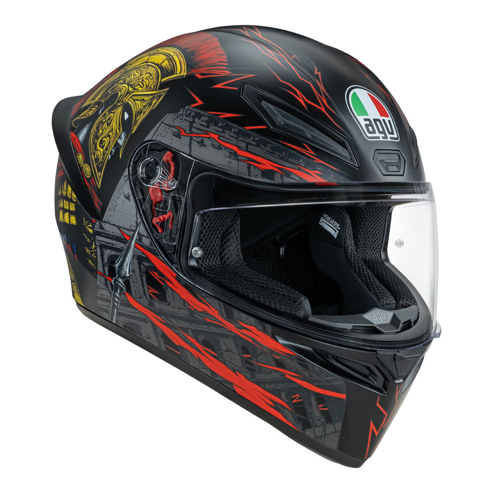 AGV K1 S Gladiator Matt Black/Gold/Red XL