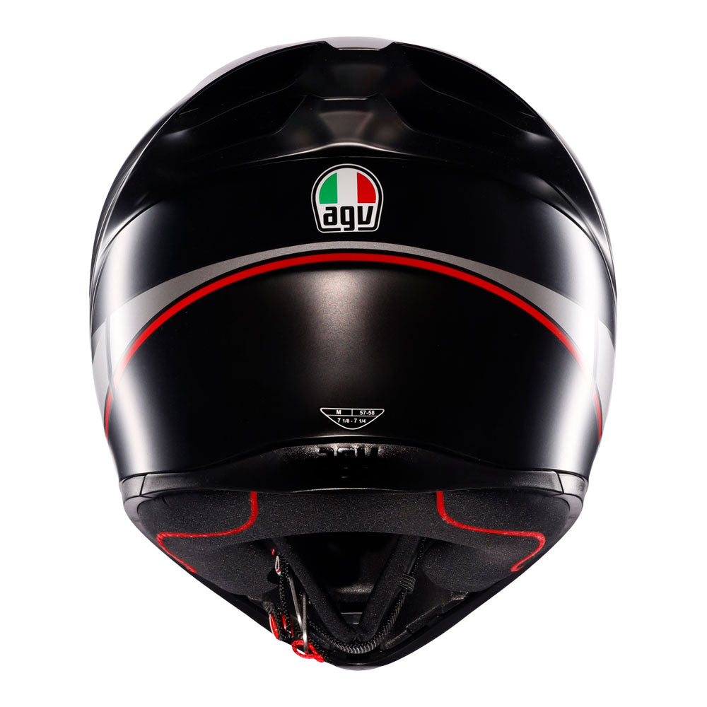 AGV K1 S Lap Matt Black/Grey/Red XS