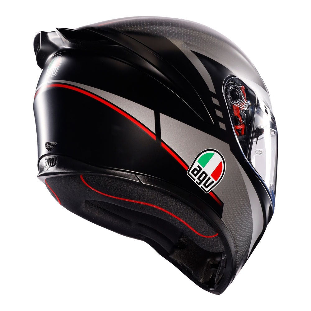 AGV K1 S Lap Matt Black/Grey/Red XS