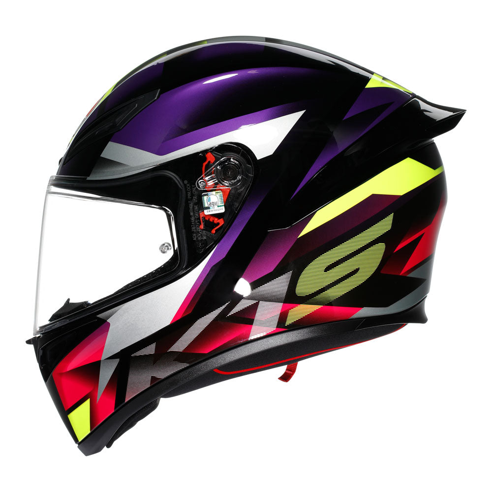 AGV K1 S Fastlap Black/Purple/Pink S