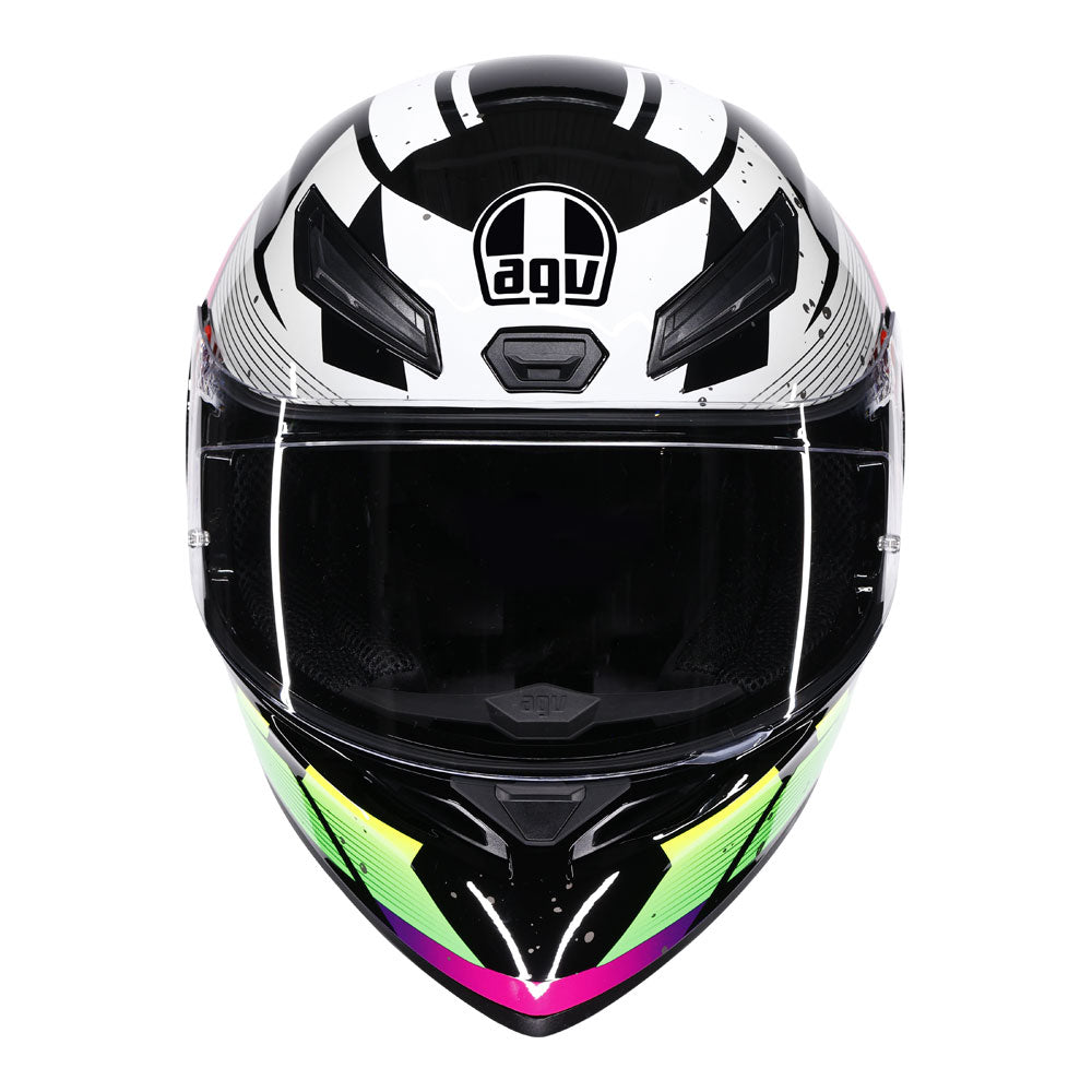 AGV K1 S Punkpulse Black/Purple/Lime S