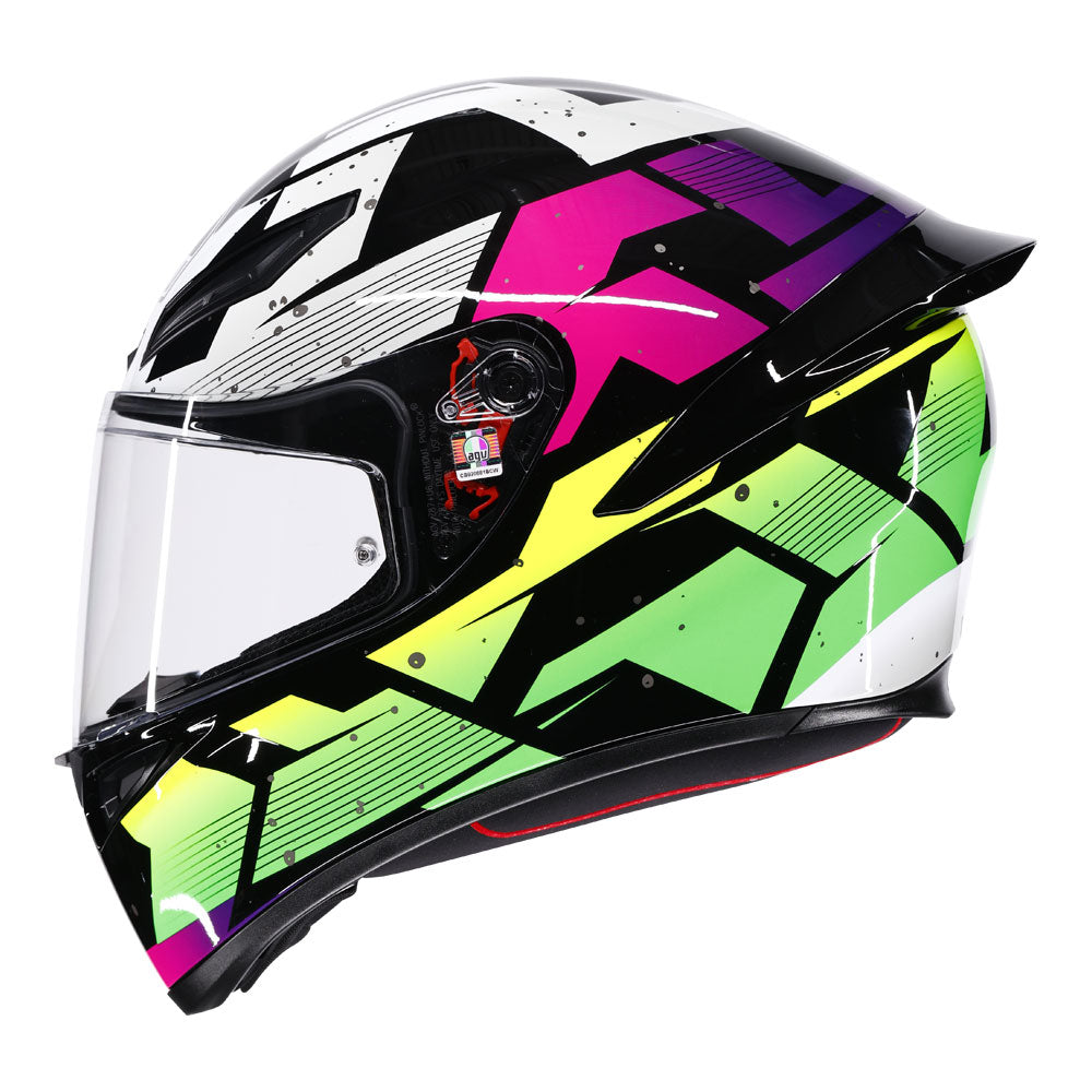 AGV K1 S Punkpulse Black/Purple/Lime M