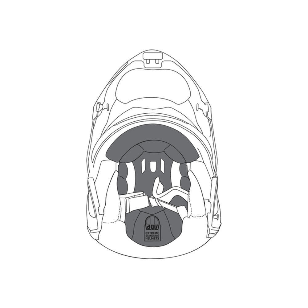 AGV Removable Crown Pad Sportmodular M