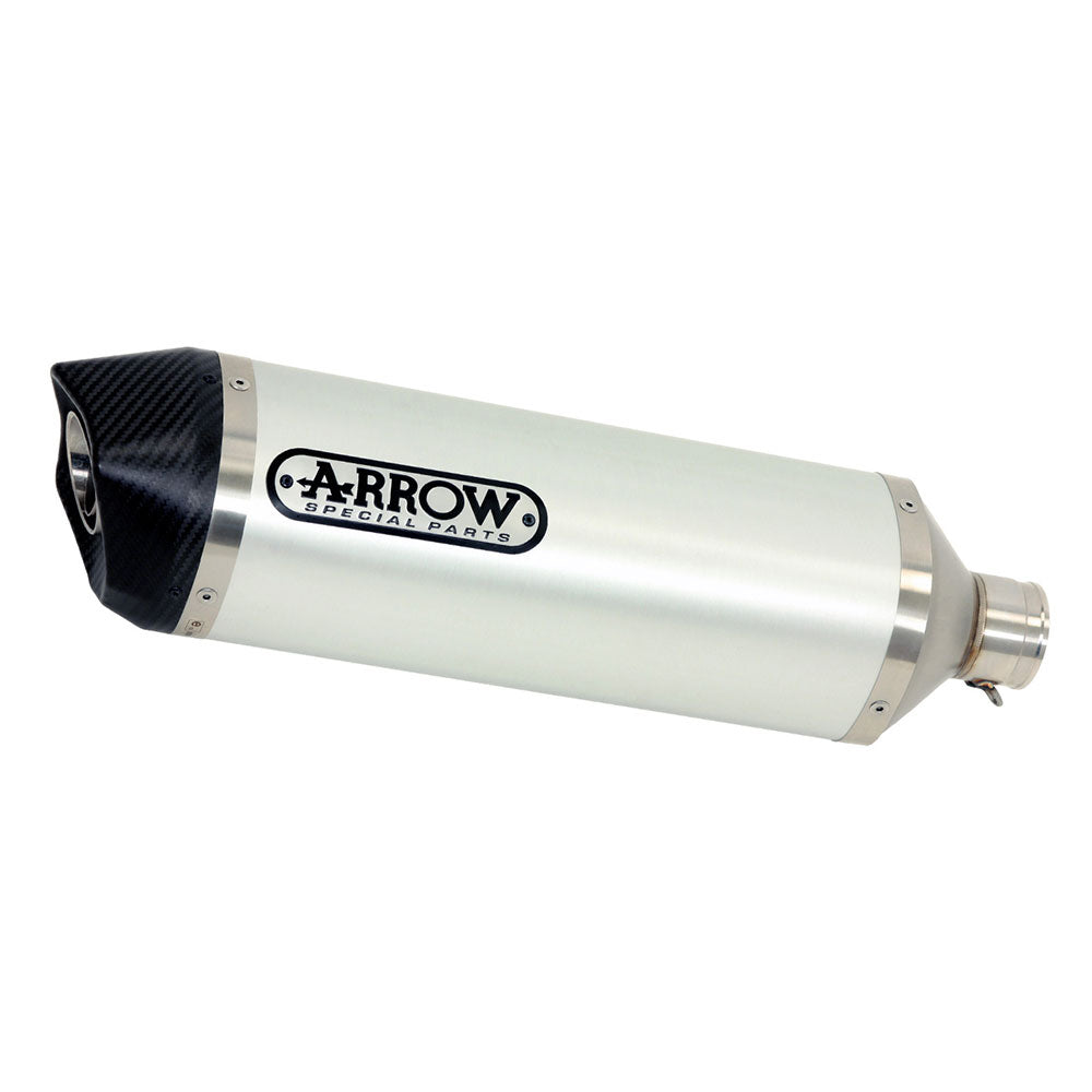 ARROW KTM Silencer Race-Tech Alu Silver with CF End Cap