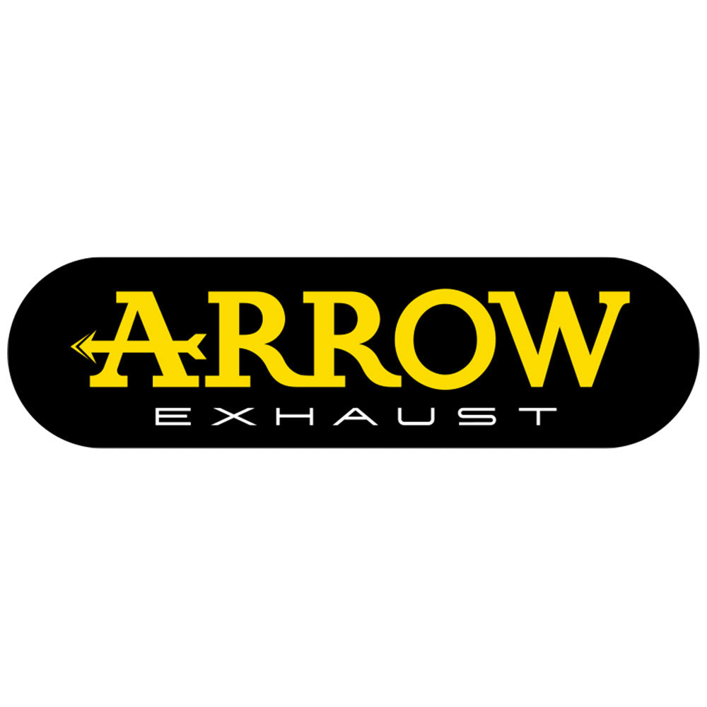 ARROW YAM Silencer Thunder Aluminium Silver with CF End Cap
