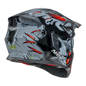 NITRO NZ302 Toxic Grey/Red M