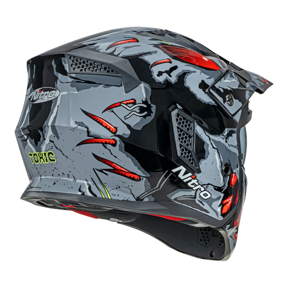 NITRO NZ302 Toxic Grey/Red L