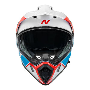NITRO MX780 Adventure Gloss White/Light Blue/Red/Blue XL