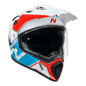 NITRO MX780 Adventure Gloss White/Light Blue/Red/Blue XL