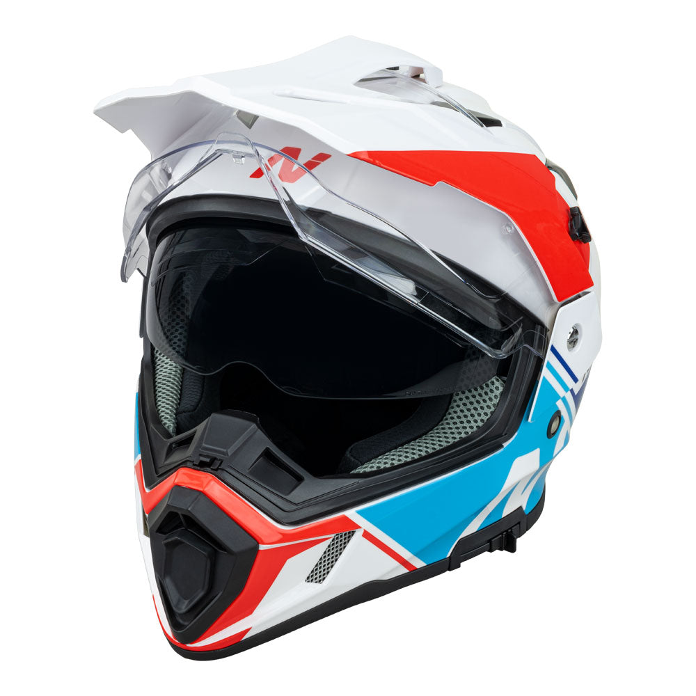 NITRO MX780 Adventure Gloss White/Light Blue/Red/Blue XL
