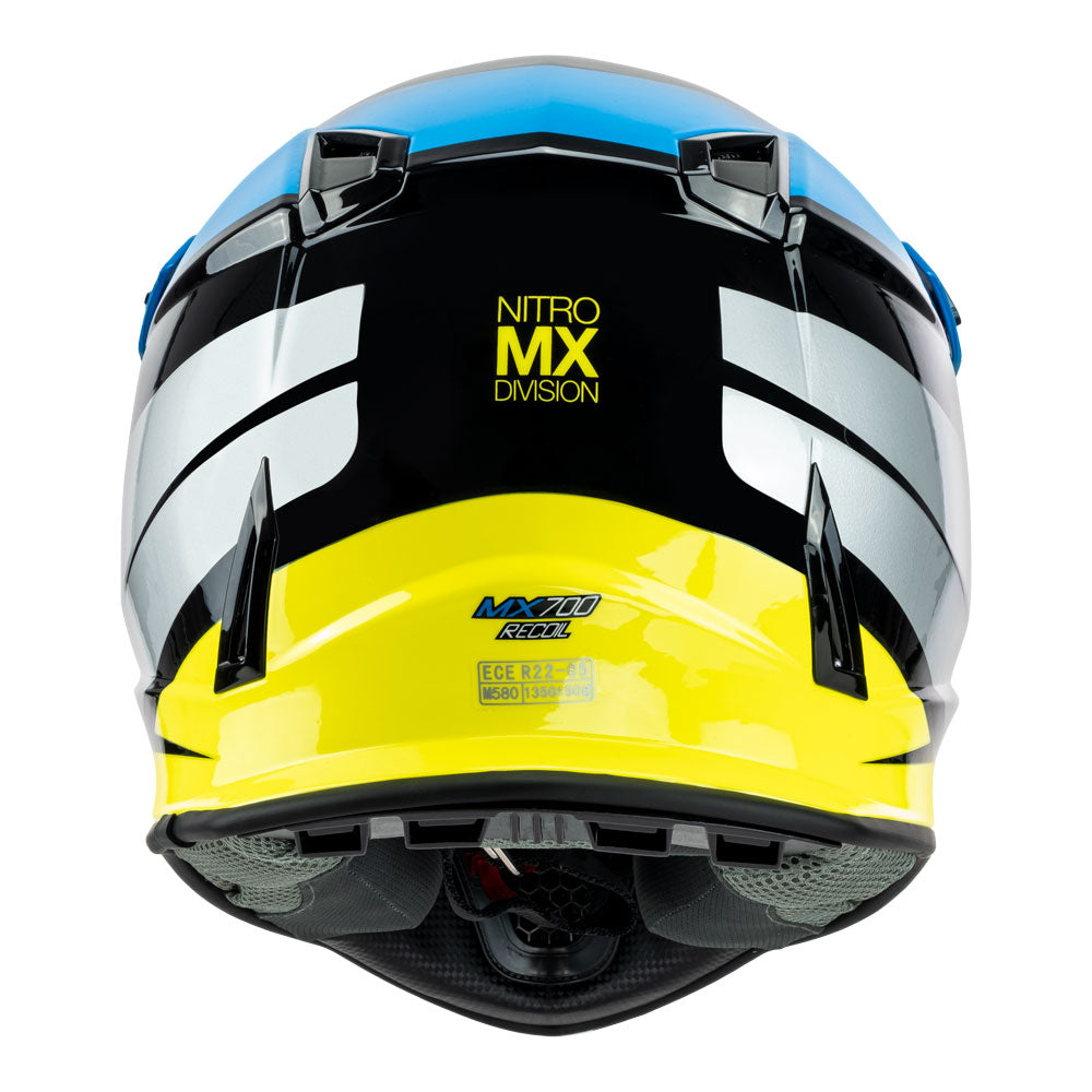 NITRO MX700 Recoil Black/Light Blue/Silver/Fluro Green L*