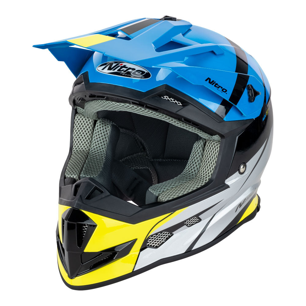 NITRO MX700 Recoil Black/Light Blue/Silver/Fluro Green L*