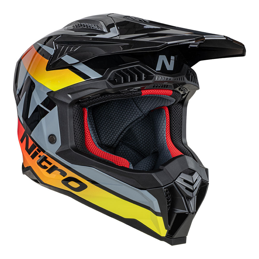 NITRO MX710 Onyx-Q2 Yellow/Red S