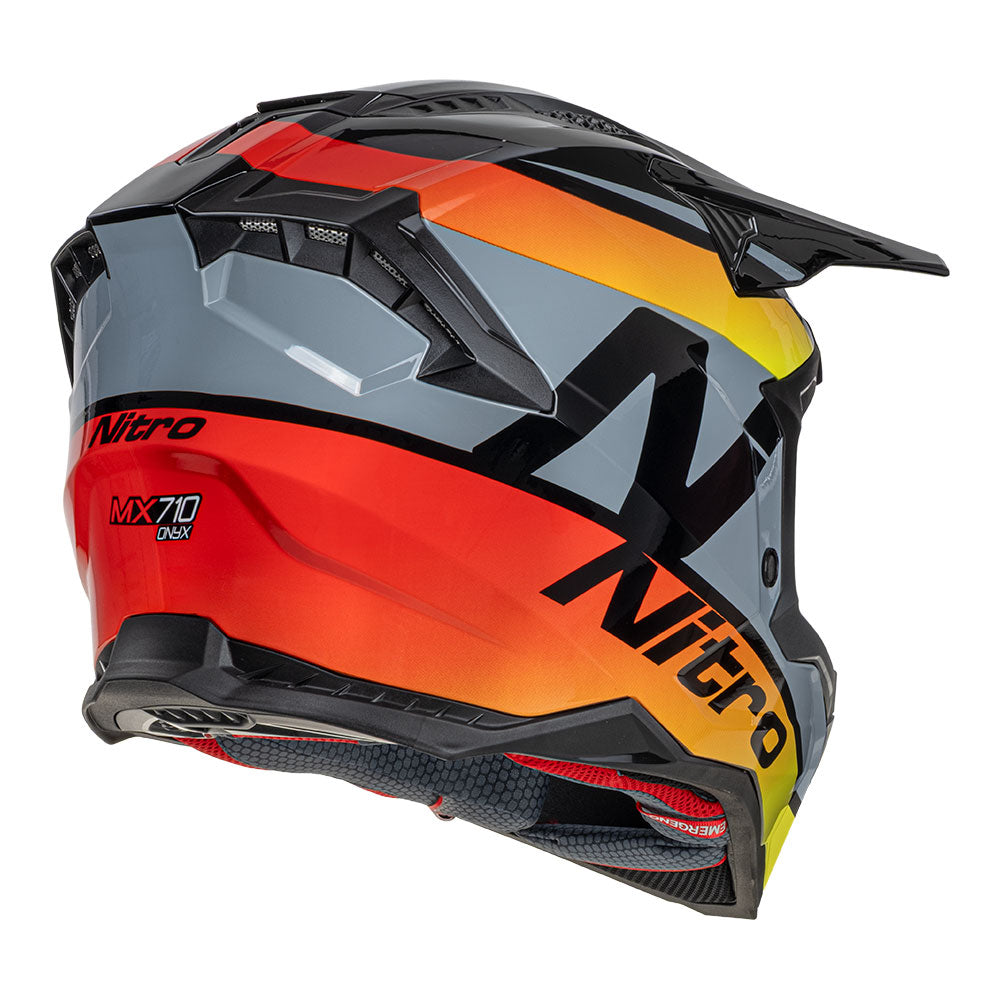 NITRO MX710 Onyx-Q2 Yellow/Red S