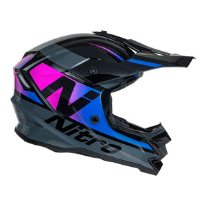 NITRO MX710 Youth Onyx Purple/Pink YS
