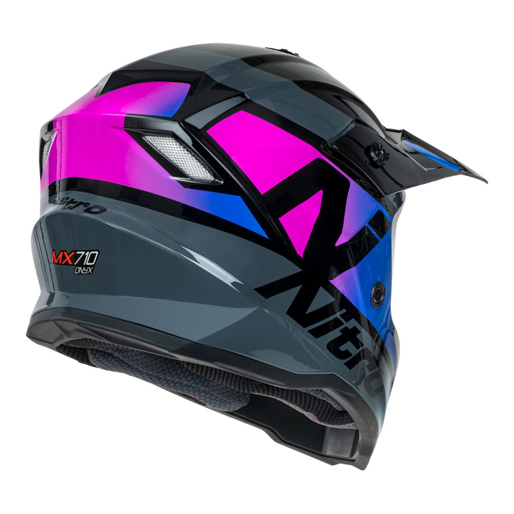 NITRO MX710 Youth Onyx Purple/Pink YS