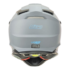 NITRO MX760 Satin Gunmetal/Blue Logo XL*