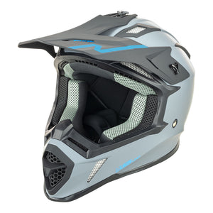 NITRO MX760 Satin Gunmetal/Blue Logo XL*