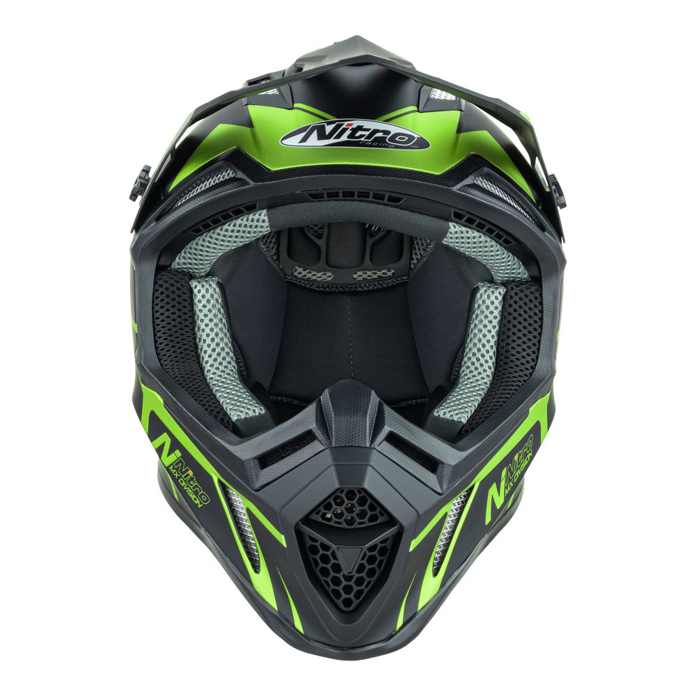 NITRO MX760 Satin Black/Fluro Green M