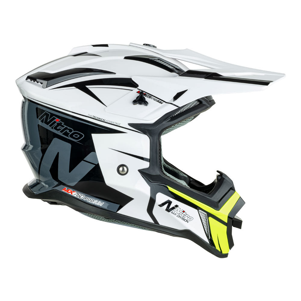 NITRO MX760 White/Grey/Fluro Green S