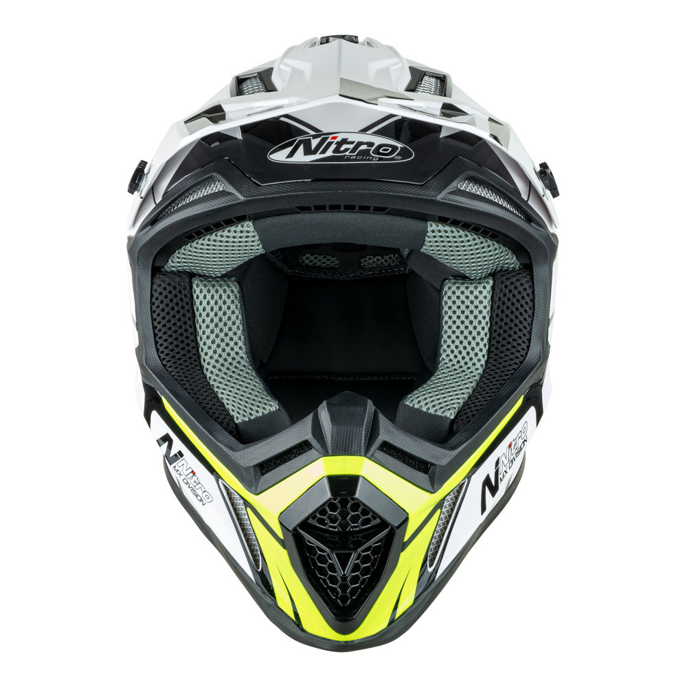 NITRO MX760 White/Grey/Fluro Green S