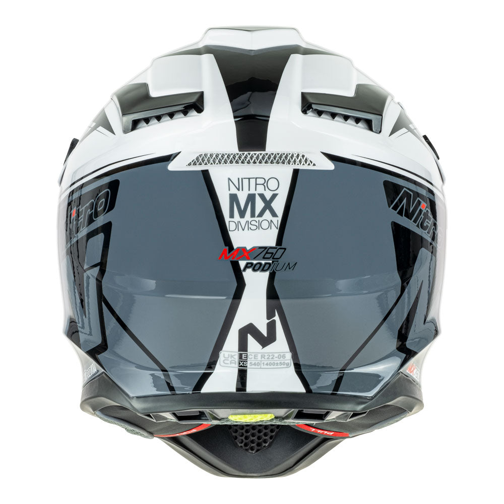 NITRO MX760 White/Grey/Fluro Green XL