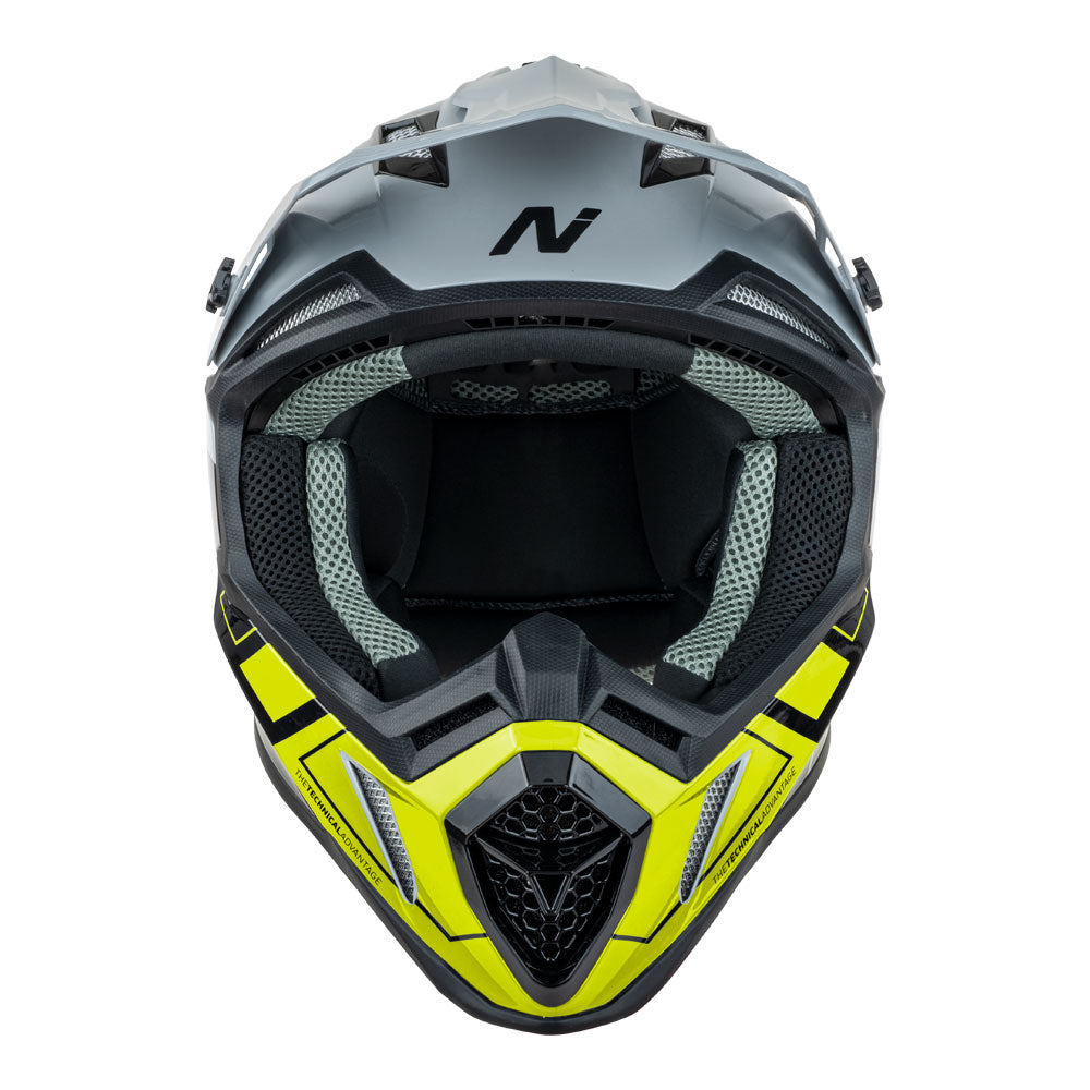 NITRO MX760 Gloss Silver/Grey/Black/Fluro XL