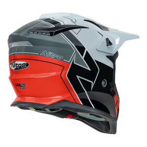 NITRO MX760 Gloss Silver/Grey/Black/Red L