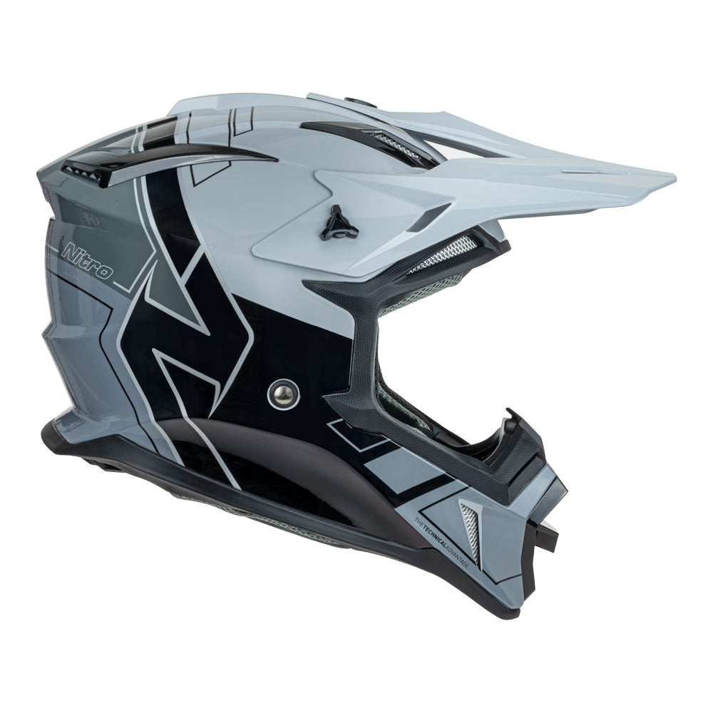 NITRO MX760 Gloss Silver/Grey/Black/Dark Grey L