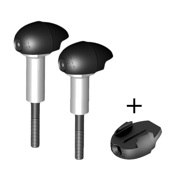 GBRacing Street Bullet Frame Sliders for Suzuki GSX-R 1000 GoPro™ Camera Mount bundle