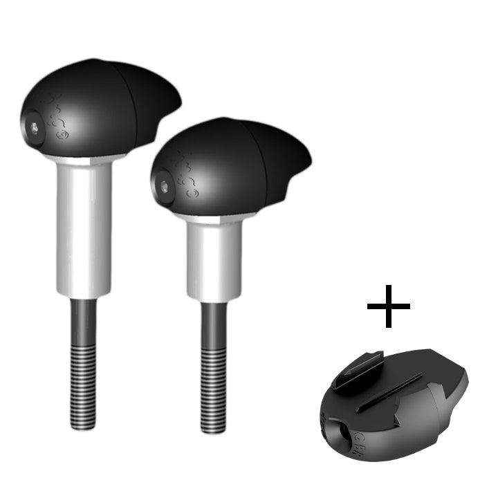 GBRacing Street Bullet Frame Sliders for BMW S1000RR M1000RR GoPro™ Camera Mount bundle