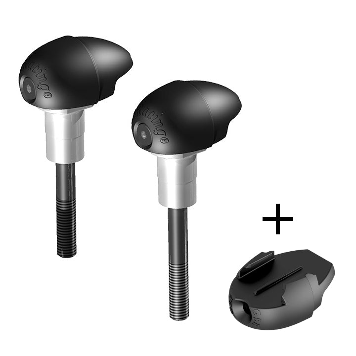 GBRacing Street Bullet Frame Sliders for Aprilia Tuono V4 GoPro™ Camera Mount bundle