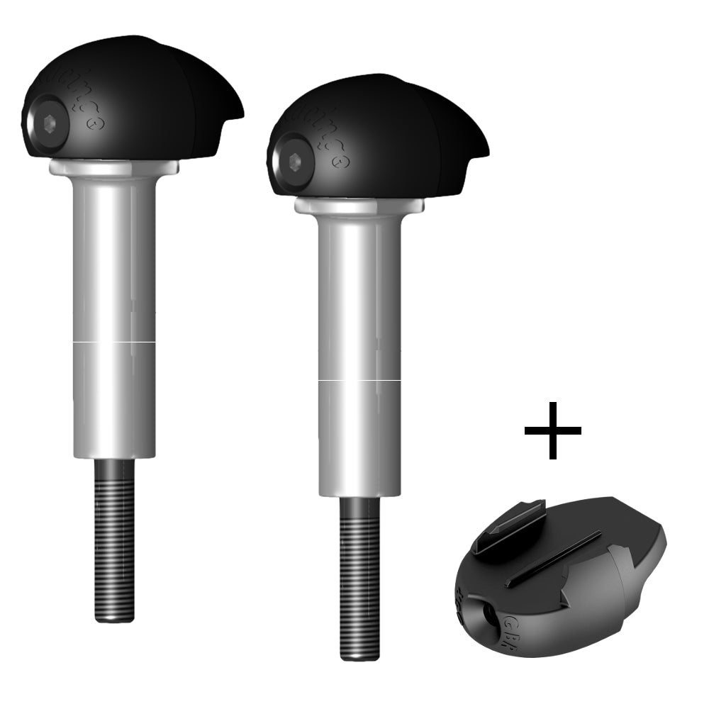 GBRacing Street Bullet Frame Sliders for Kawasaki Z900 GoPro™ Camera Mount bundle