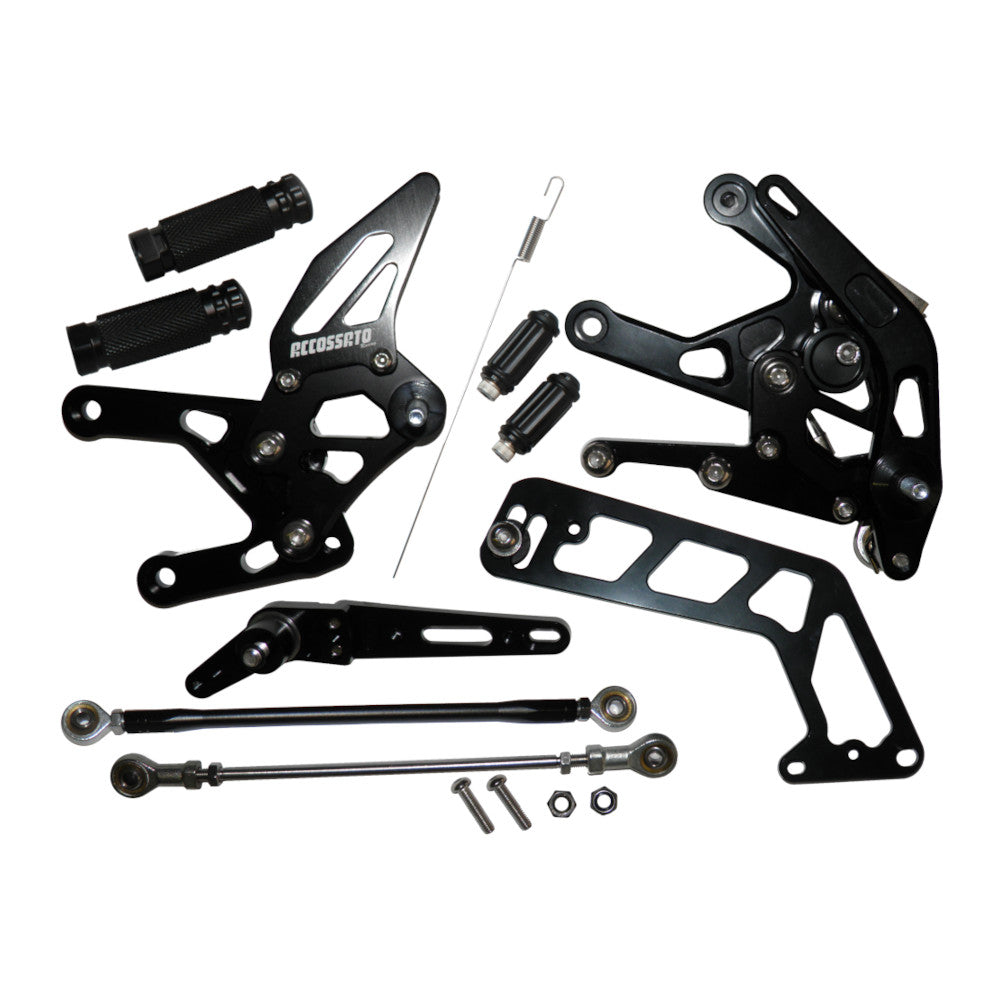 Accossato Adjustable Rearsets for Kawasaki Z125 PRO