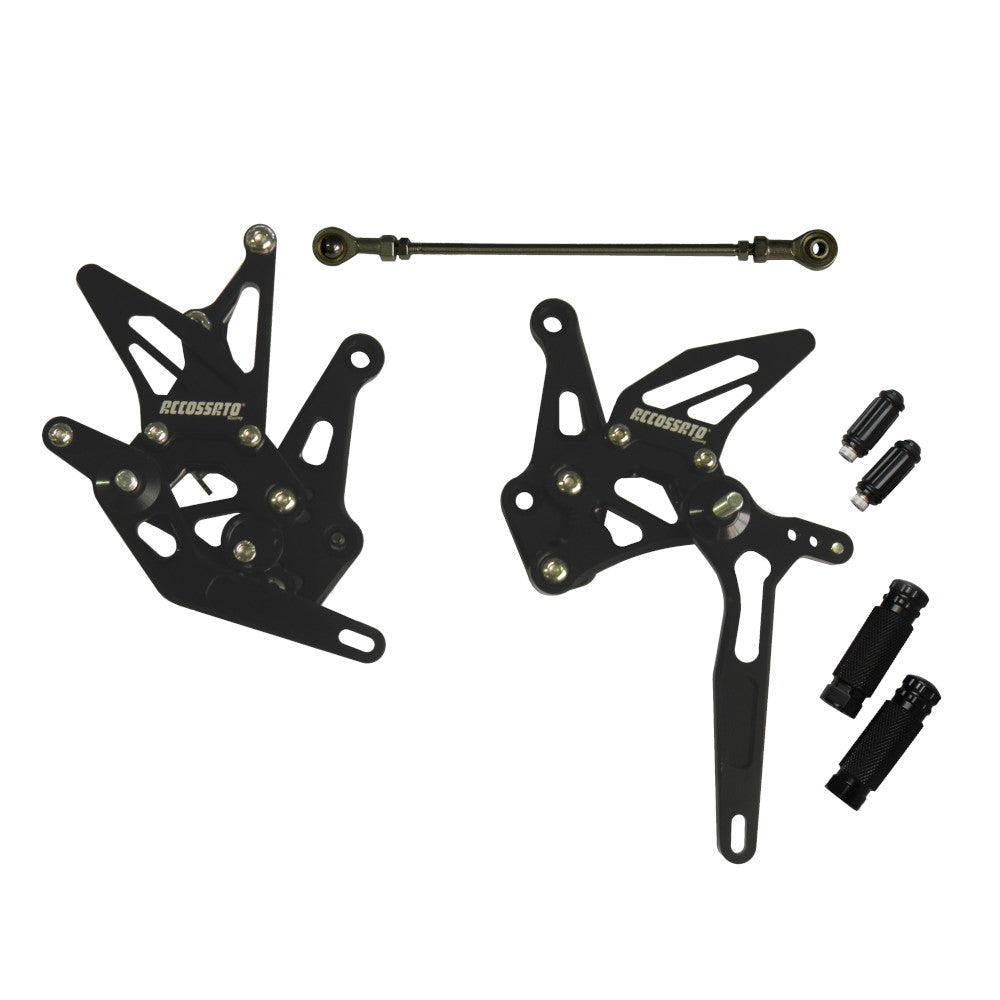 Accossato Adjustable Rearsets for Yamaha YZF-R6
