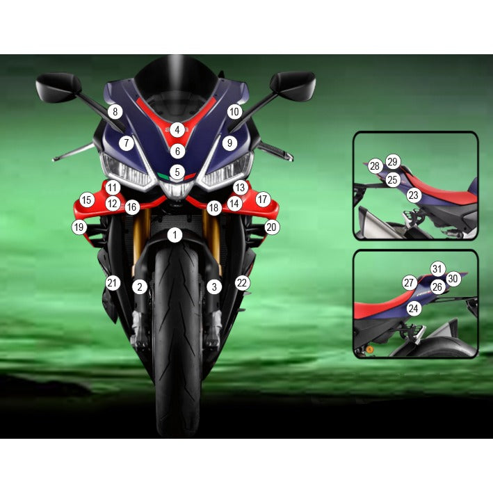 Eazi-Grip Paint Protection Film for Aprilia RSV4, gloss