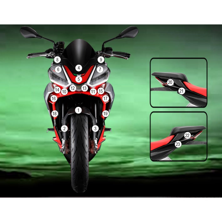 Eazi-Grip Paint Protection Film for Aprilia Tuono 660, matte