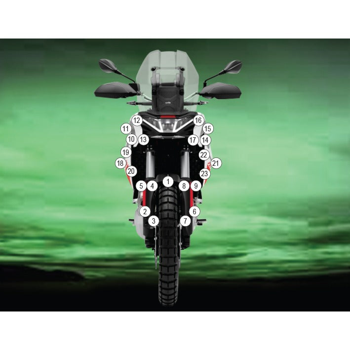 Eazi-Grip Paint Protection Film for Aprilia Tuareg 660, gloss