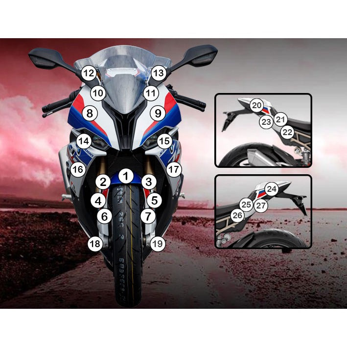 Eazi-Grip Paint Protection Film for BMW S1000RR, gloss