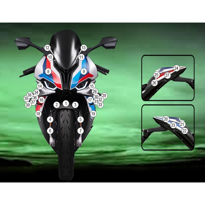 Eazi-Grip Paint Protection Film for BMW M 1000 RR, matte