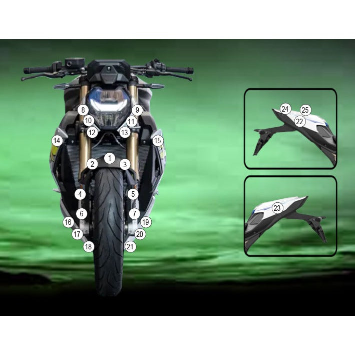 Eazi-Grip Paint Protection Film for BMW S1000R, matte