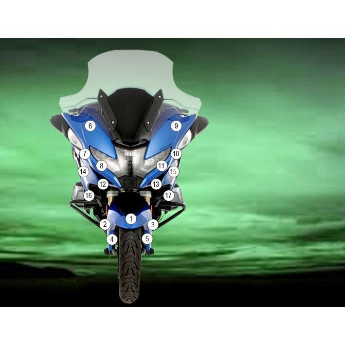 Eazi-Grip Paint Protection Film for BMW R1250RT, matte