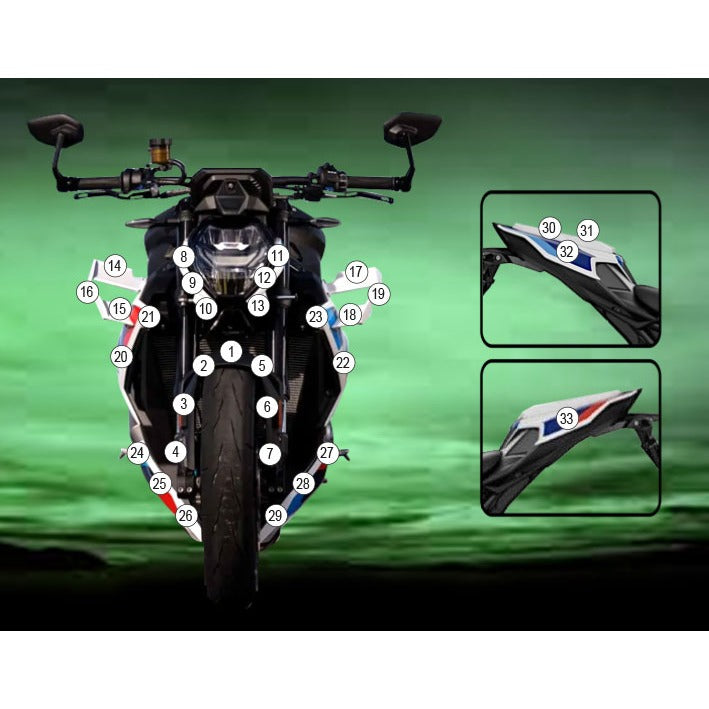 Eazi-Grip Paint Protection Film for BMW M1000R, matte
